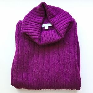 NY & Company | Cable Knit Turtleneck Sweater | XS
